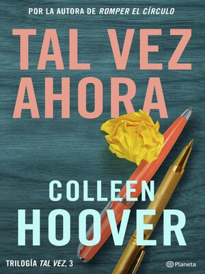 cover image of Tal vez ahora (Maybe Now)